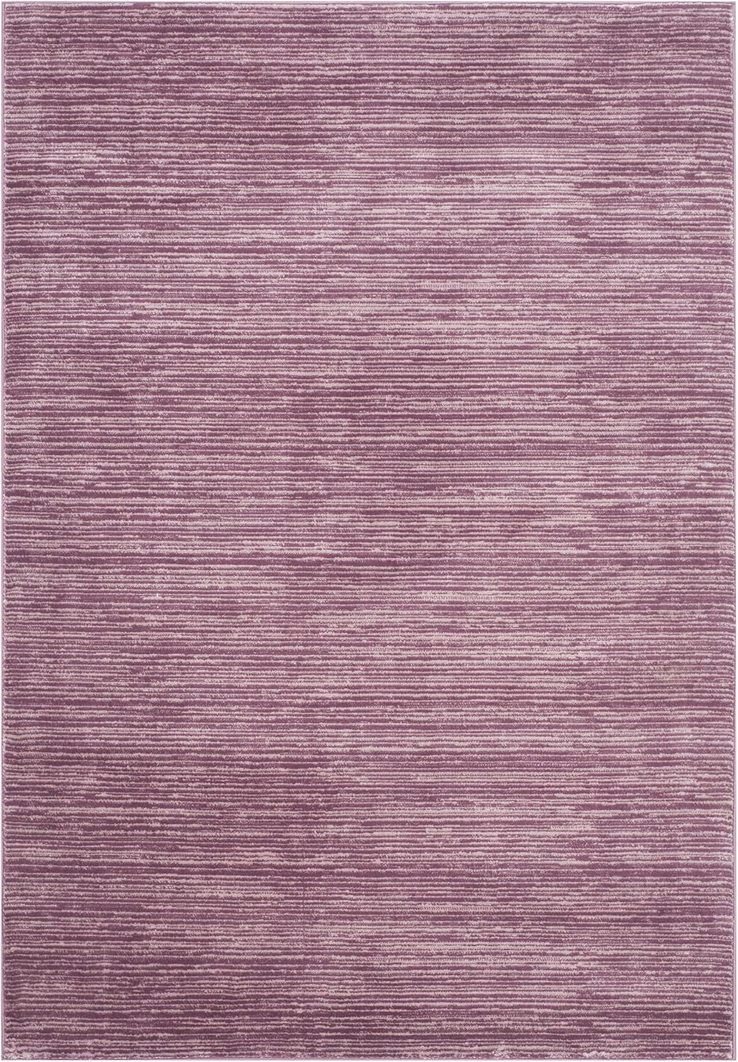Vision Collection Area Rug - 6' X 9', Grape, Modern Ombre Tonal Chic Design, Non-Shedding & Easy Care, Ideal for High Traffic Areas in Living Room, Bedroom (VSN606A)