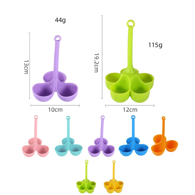 Egg Steaming Rack with Five Holes Silicone Egg Cooker for Supplementary Food Egg Steaming Tray Kitchen Creative Egg Cooking Tray