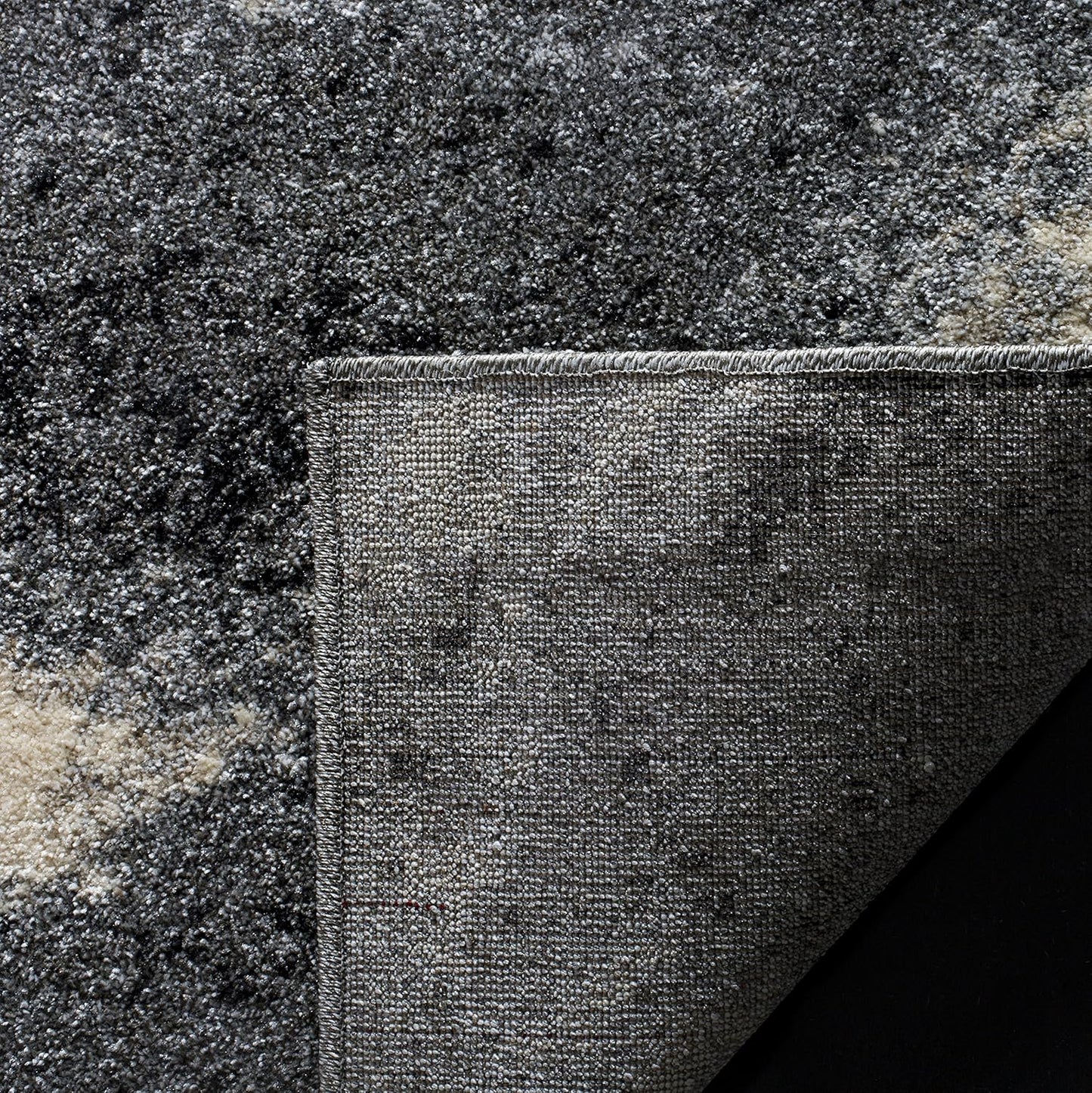 Retro Collection Runner Rug - 2'3" X 9', Grey & Ivory, Modern Abstract Design, Non-Shedding & Easy Care, Ideal for High Traffic Areas in Living Room, Bedroom (RET2891-8012)