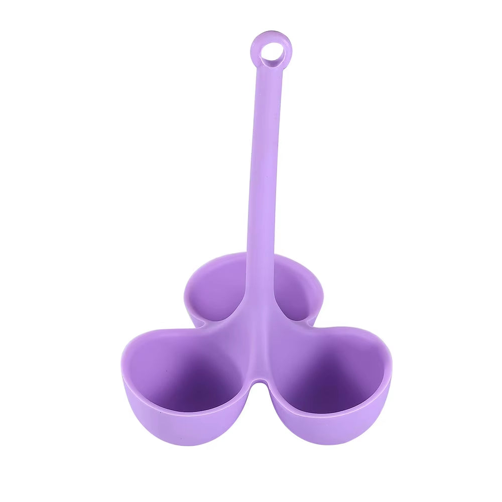 Egg Steaming Rack with Five Holes Silicone Egg Cooker for Supplementary Food Egg Steaming Tray Kitchen Creative Egg Cooking Tray