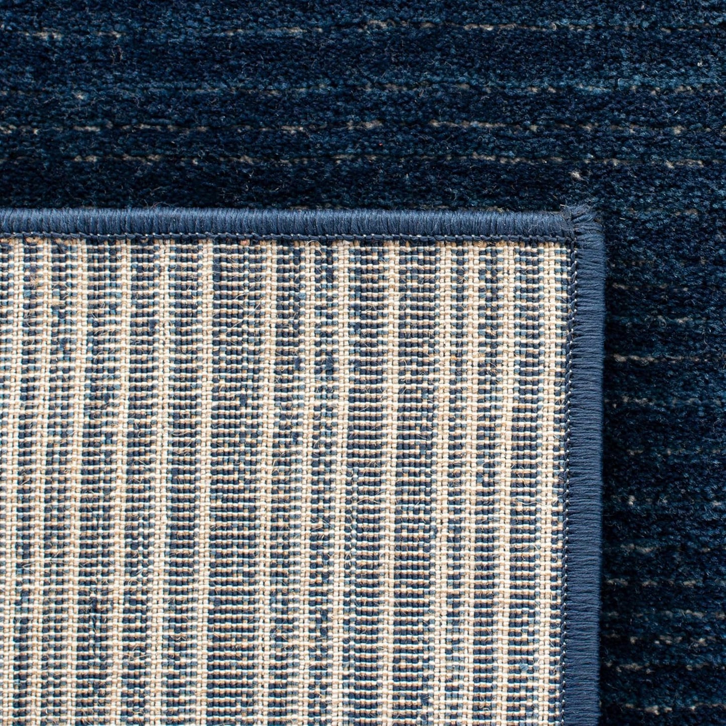 Vision Collection Area Rug - 5'1" X 7'6", Navy, Modern Ombre Tonal Chic Design, Non-Shedding & Easy Care, Ideal for High Traffic Areas in Living Room, Bedroom (VSN606N)
