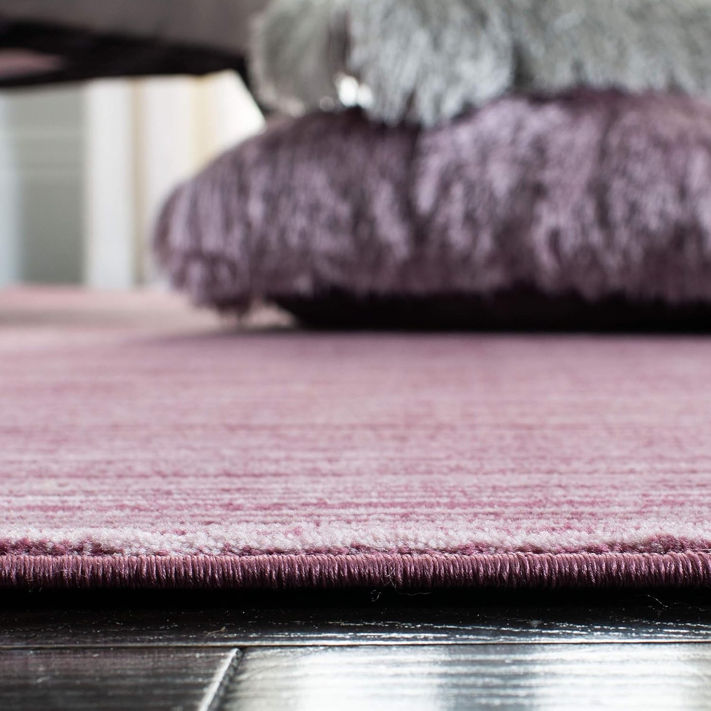 Vision Collection Area Rug - 6' X 9', Grape, Modern Ombre Tonal Chic Design, Non-Shedding & Easy Care, Ideal for High Traffic Areas in Living Room, Bedroom (VSN606A)