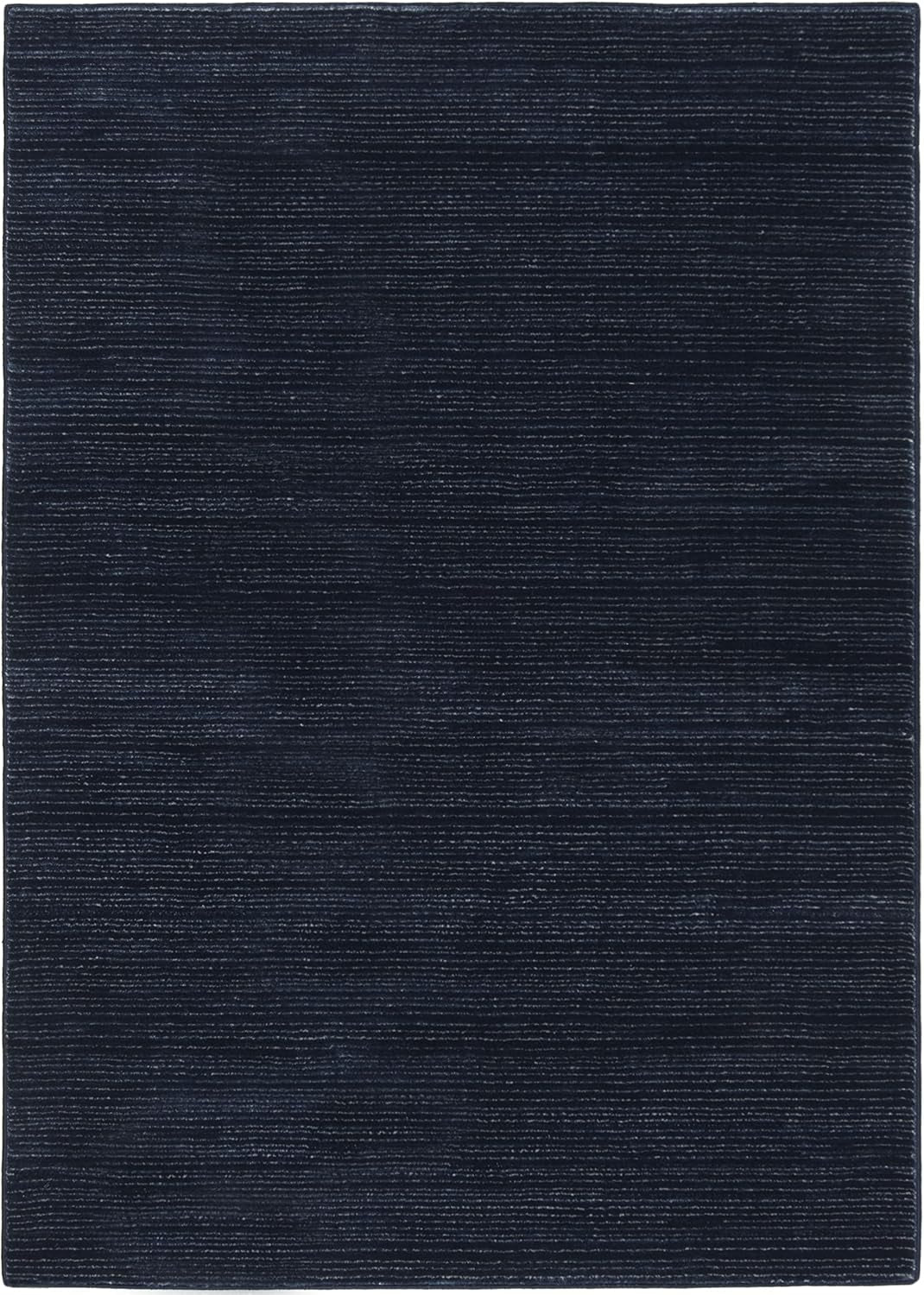 Vision Collection Area Rug - 5'1" X 7'6", Navy, Modern Ombre Tonal Chic Design, Non-Shedding & Easy Care, Ideal for High Traffic Areas in Living Room, Bedroom (VSN606N)