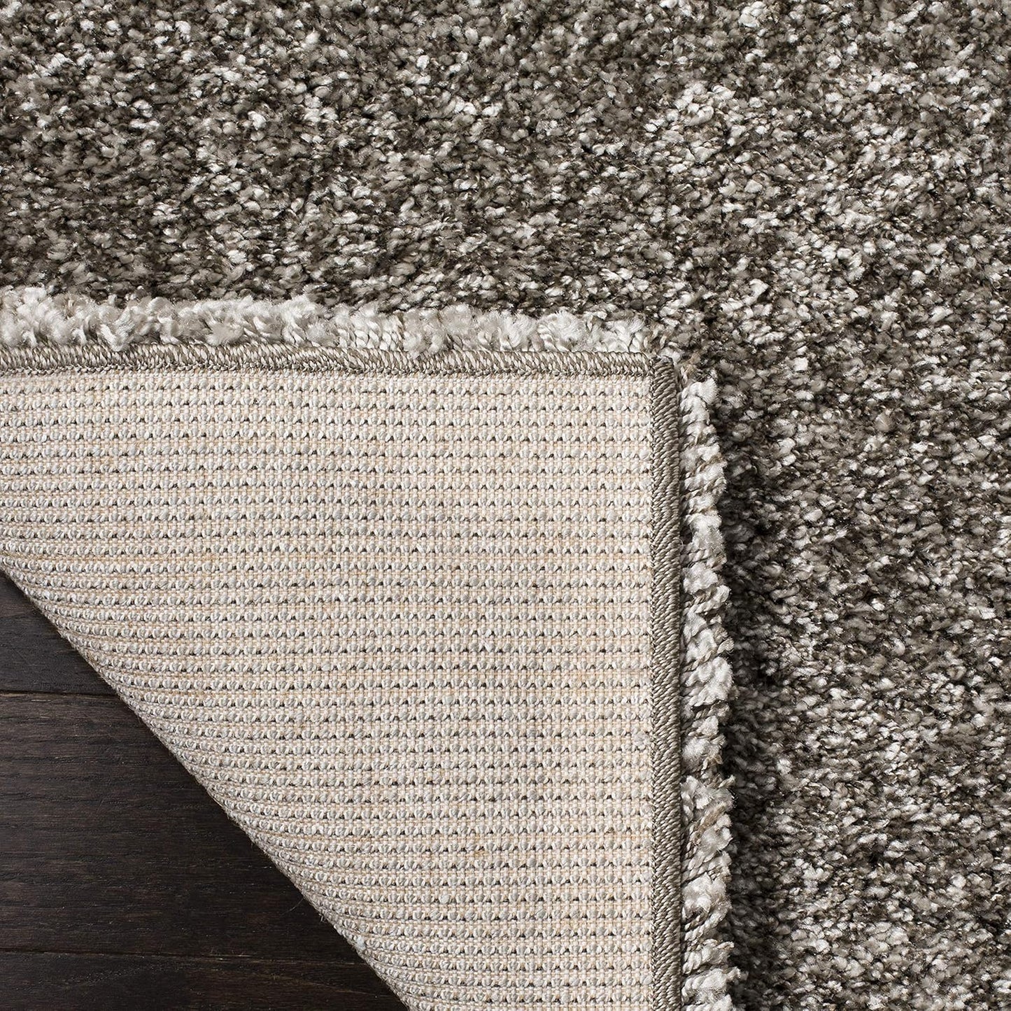 Milan Shag Collection Runner Rug - 2' X 16', Grey, Solid Design, Non-Shedding & Easy Care, 2-Inch Thick Ideal for High Traffic Areas in Living Room, Bedroom (SG180-8080)