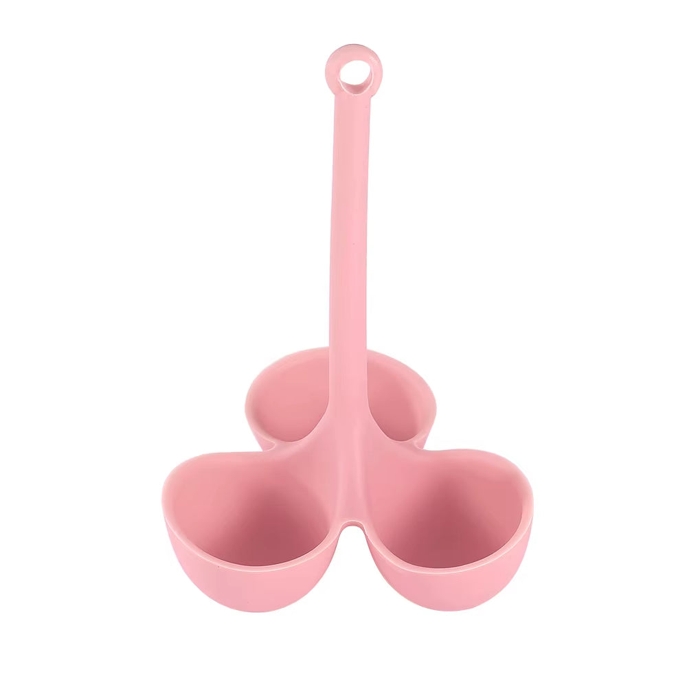 Egg Steaming Rack with Five Holes Silicone Egg Cooker for Supplementary Food Egg Steaming Tray Kitchen Creative Egg Cooking Tray