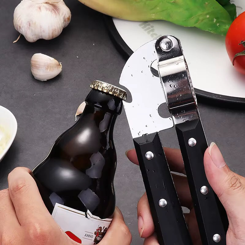 1Pc Black Stainless Steel Garlic Press Household Garlic Garlic Press Manual Garlic Press Creative Kitchen Tools