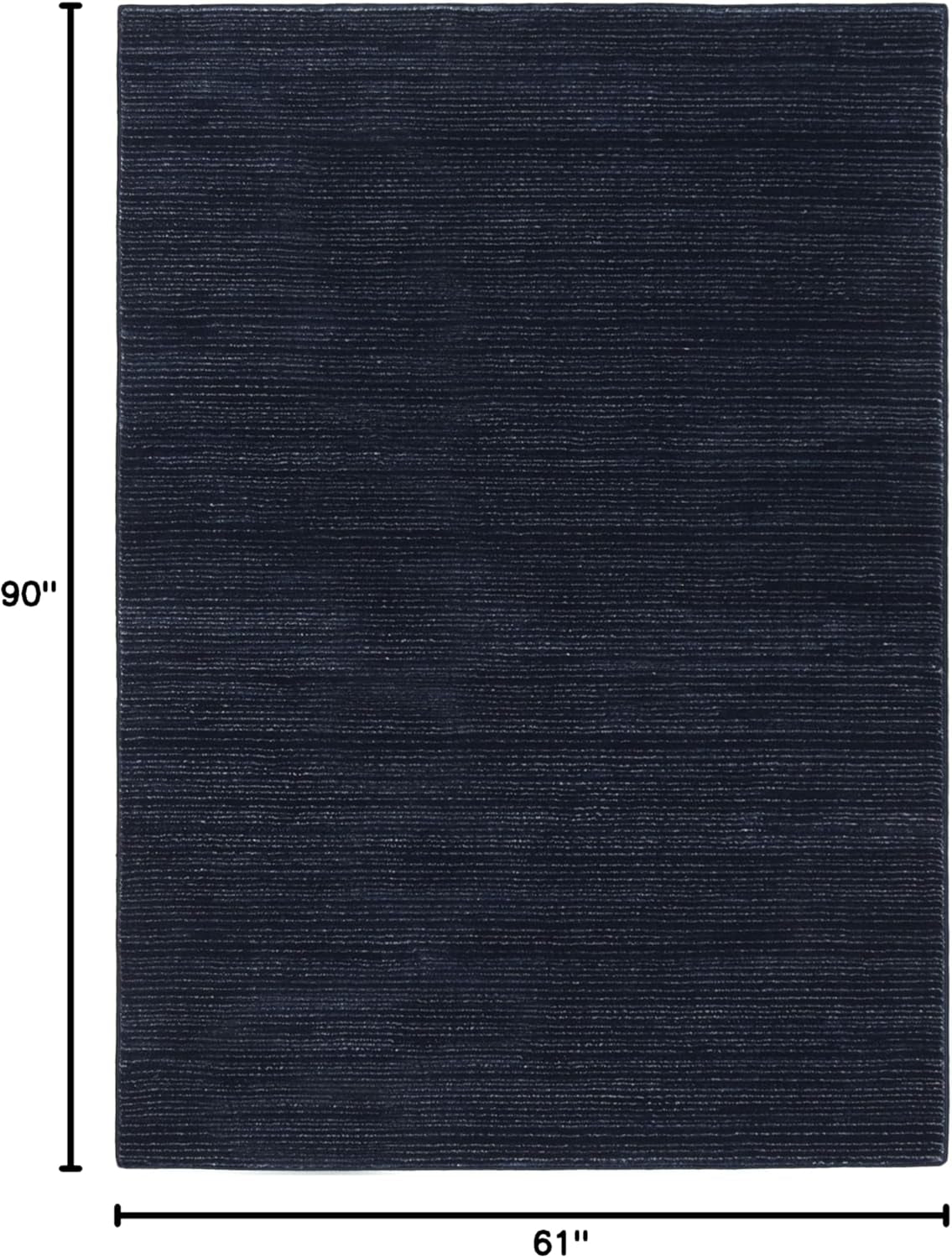 Vision Collection Area Rug - 5'1" X 7'6", Navy, Modern Ombre Tonal Chic Design, Non-Shedding & Easy Care, Ideal for High Traffic Areas in Living Room, Bedroom (VSN606N)