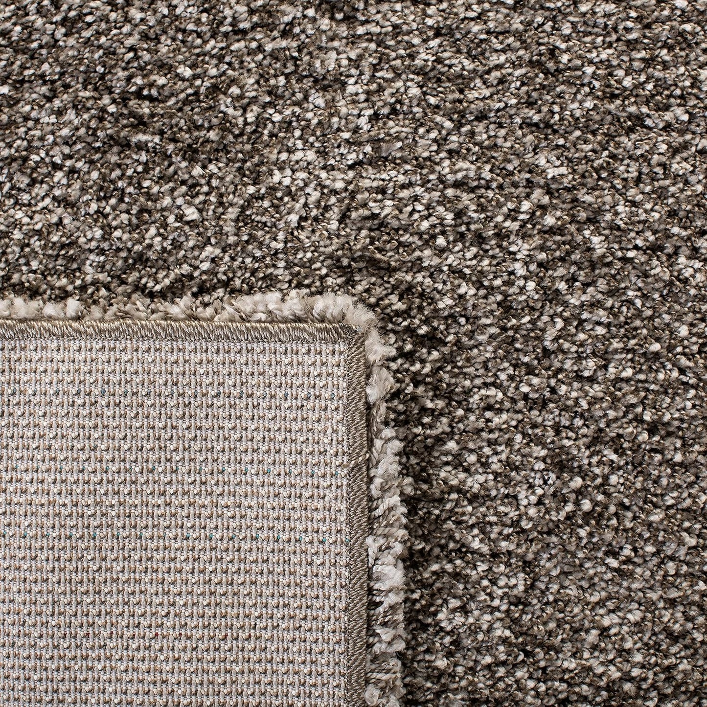 Milan Shag Collection Accent Rug - 4' X 6', Grey, Solid Design, Non-Shedding & Easy Care, 2-Inch Thick Ideal for High Traffic Areas in Entryway, Living Room, Bedroom (SG180-8080)