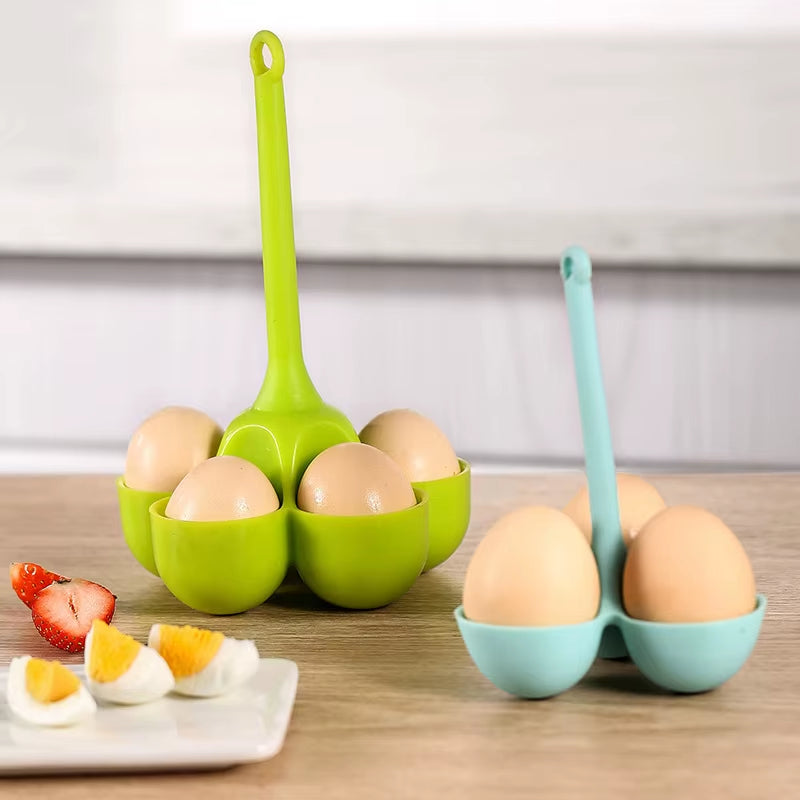 Egg Steaming Rack with Five Holes Silicone Egg Cooker for Supplementary Food Egg Steaming Tray Kitchen Creative Egg Cooking Tray