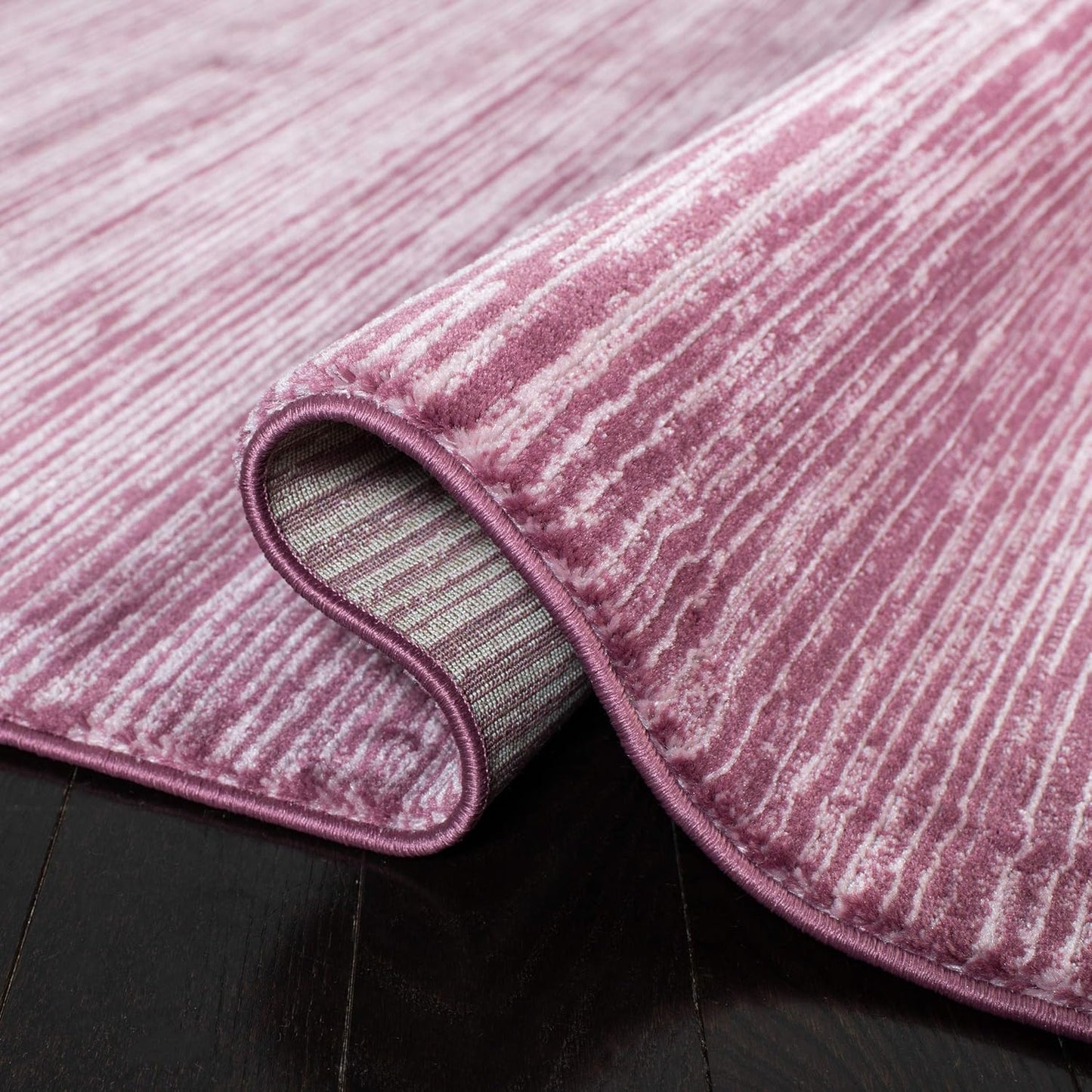 Vision Collection Area Rug - 6' X 9', Grape, Modern Ombre Tonal Chic Design, Non-Shedding & Easy Care, Ideal for High Traffic Areas in Living Room, Bedroom (VSN606A)