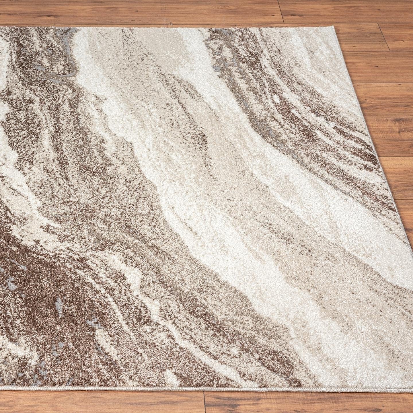 Lagos Collection 7983 Brown 8X10 Art Deco Geometric Area Rug