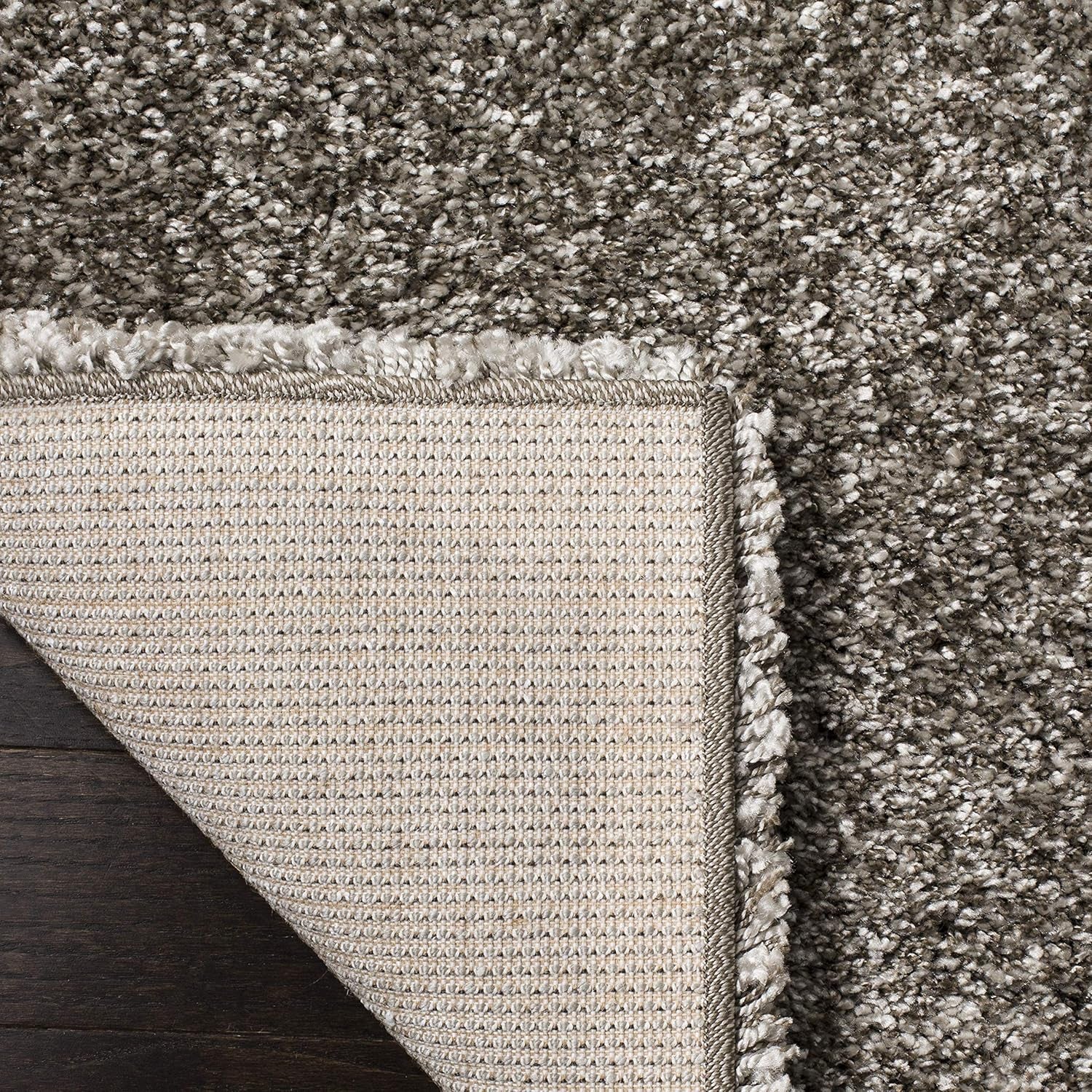 Milan Shag Collection Runner Rug - 2' X 16', Grey, Solid Design, Non-Shedding & Easy Care, 2-Inch Thick Ideal for High Traffic Areas in Living Room, Bedroom (SG180-8080)
