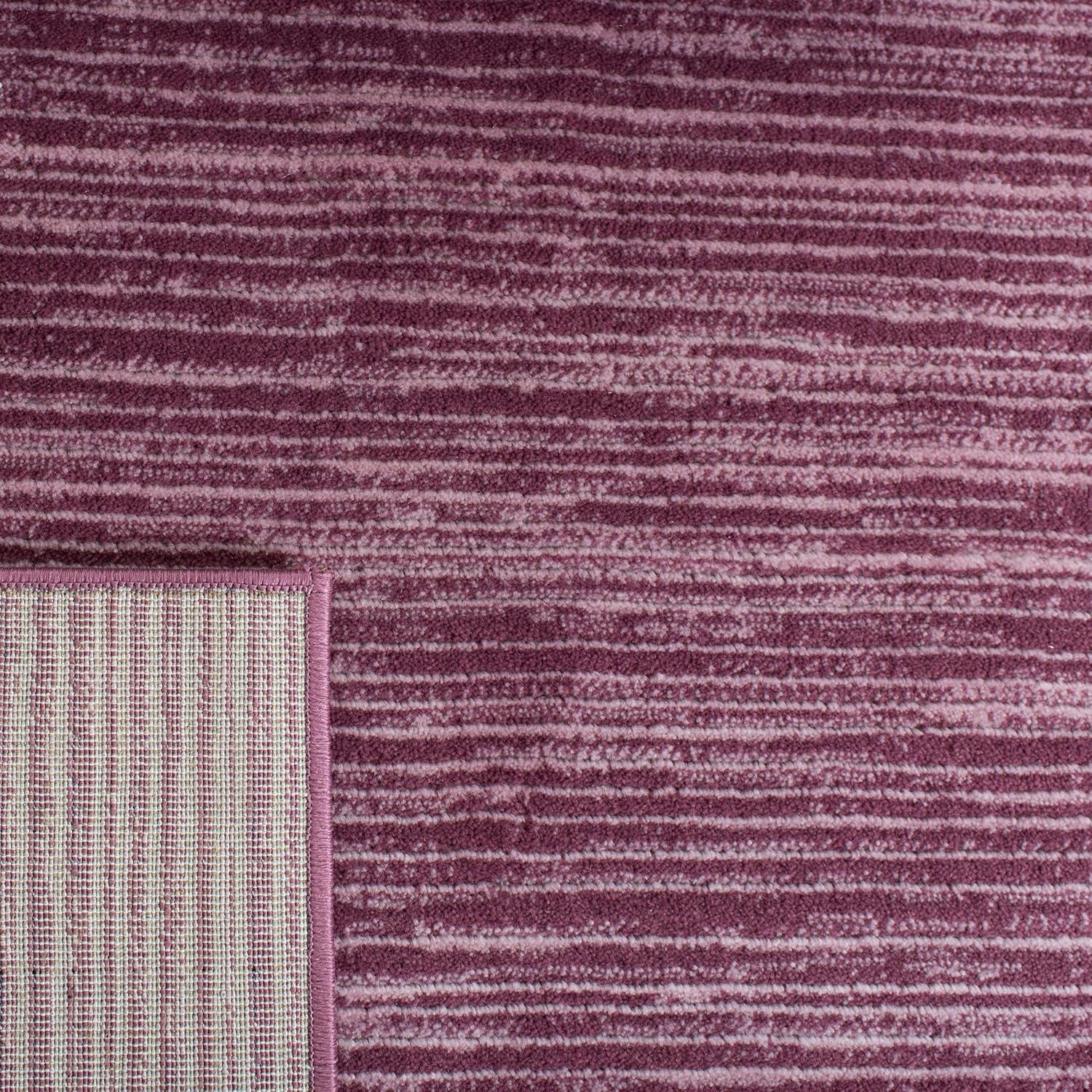Vision Collection Area Rug - 6' X 9', Grape, Modern Ombre Tonal Chic Design, Non-Shedding & Easy Care, Ideal for High Traffic Areas in Living Room, Bedroom (VSN606A)