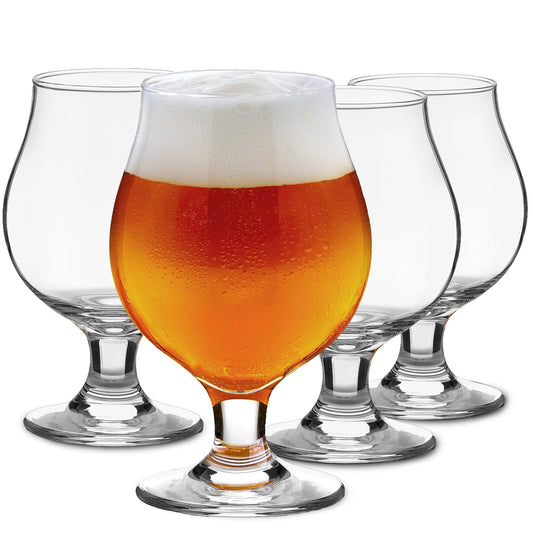 Beer Glasses Set of 4 16 OZ Classic Craft Goblet Premium Tumbler Pub Unique