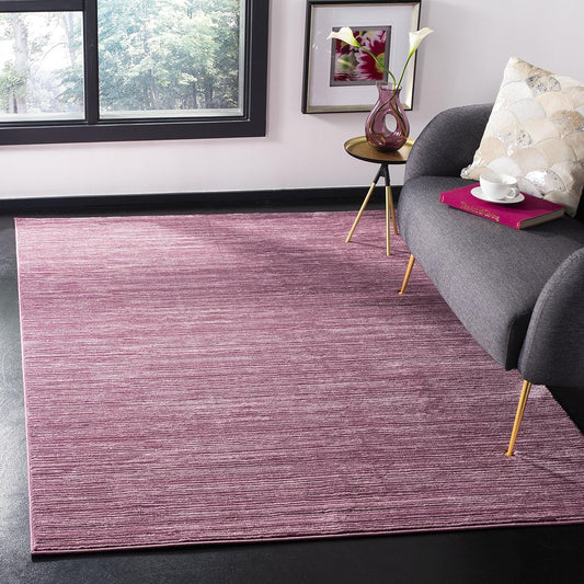 Vision Collection Area Rug - 6' X 9', Grape, Modern Ombre Tonal Chic Design, Non-Shedding & Easy Care, Ideal for High Traffic Areas in Living Room, Bedroom (VSN606A)