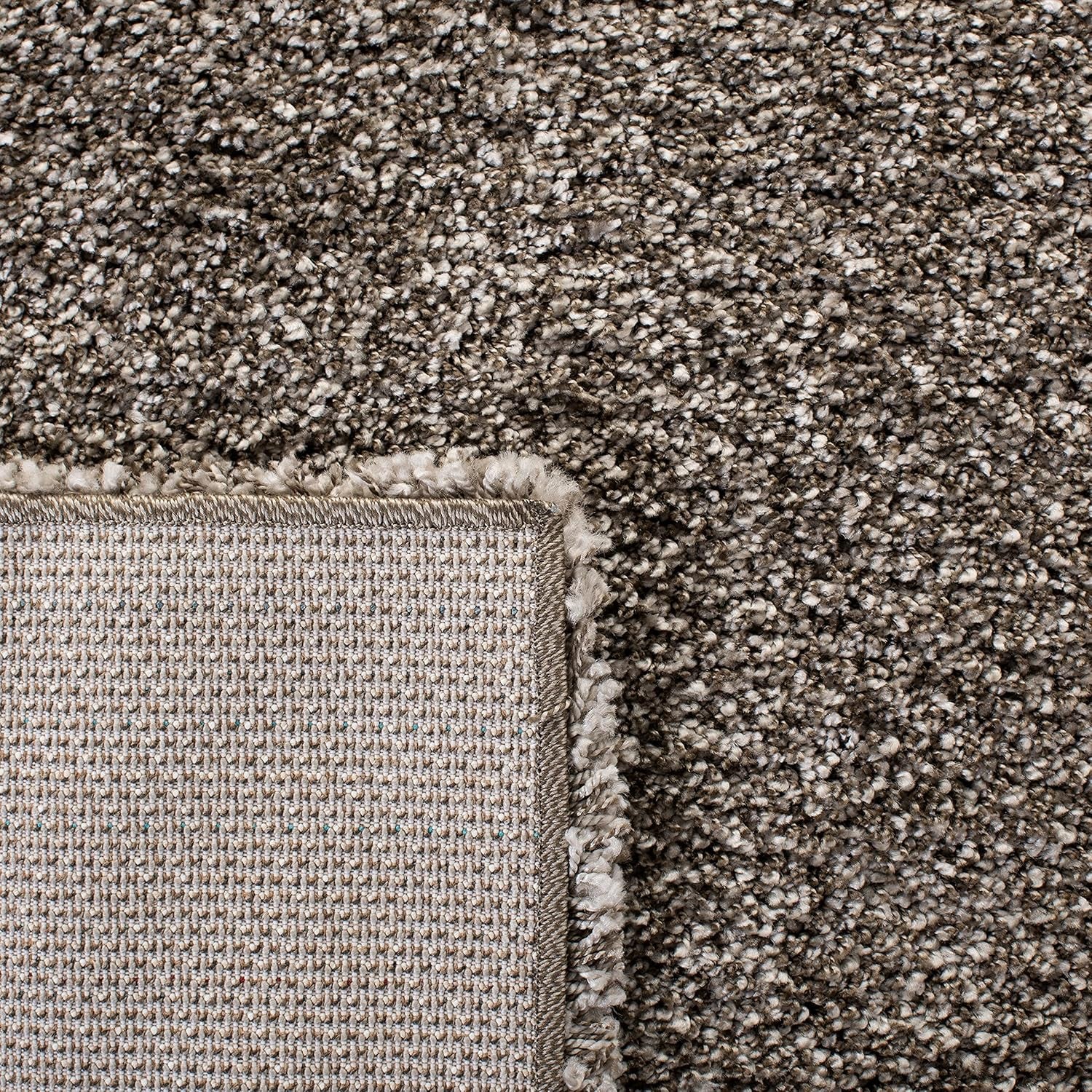 Milan Shag Collection Accent Rug - 4' X 6', Grey, Solid Design, Non-Shedding & Easy Care, 2-Inch Thick Ideal for High Traffic Areas in Entryway, Living Room, Bedroom (SG180-8080)