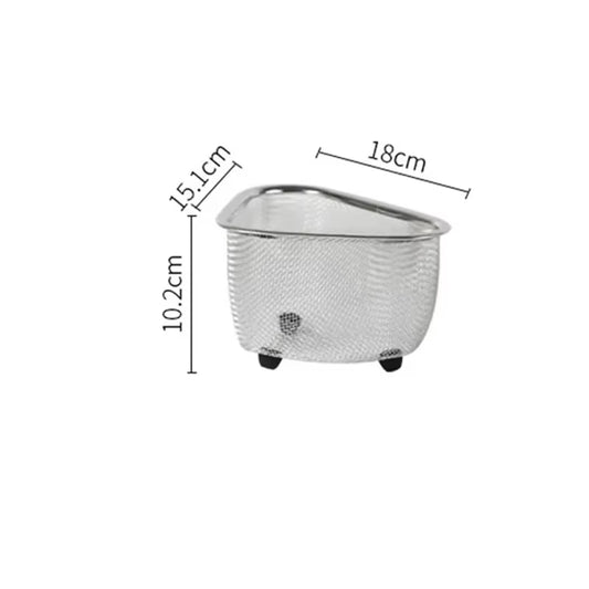 Stainless Steel Kitchen Sink Filter Swan Drain Basket Garbage Filter Shelf Anti-Slip Strainer Multifunctional Drainage Basket
